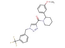2-(3-methoxyphenyl)-1-({1-[3-(trifluoromethyl)benzyl]-1H-1,2,3-triazol-4-yl}carbonyl)piperidine