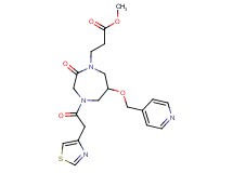 methyl 3-[2-oxo-6-(4-pyridinylmethoxy)-4-(1,3-thiazol-4-ylacetyl)-1,4-diazepan-1-yl]propanoate