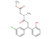 methyl N-[3-(3-chlorophenyl)-3-(2-hydroxyphenyl)propanoyl]-N-methylglycinate