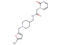 N-({1-[(5-methyl-2-furyl)methyl]piperidin-4-yl}methyl)-2-(2-oxopyrimidin-1(2H)-yl)acetamide