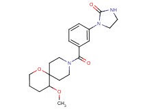 1-{3-[(5-methoxy-1-oxa-9-azaspiro[5.5]undec-9-yl)carbonyl]phenyl}imidazolidin-2-one