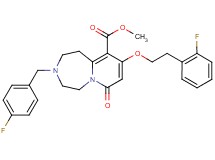 methyl 3-(4-fluorobenzyl)-9-[2-(2-fluorophenyl)ethoxy]-7-oxo-1,2,3,4,5,7-hexahydropyrido[1,2-d][1,4]diazepine-10-carboxylate