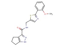 N-{[2-(2-methoxyphenyl)-1,3-thiazol-5-yl]methyl}-1,4,5,6-tetrahydrocyclopenta[c]pyrazole-3-carboxamide