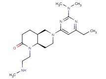 (4aS*,8aR*)-6-[2-(dimethylamino)-6-ethylpyrimidin-4-yl]-1-[2-(methylamino)ethyl]octahydro-1,6-naphthyridin-2(1H)-one