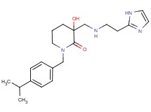 3-hydroxy-3-({[2-(1H-imidazol-2-yl)ethyl]amino}methyl)-1-(4-isopropylbenzyl)piperidin-2-one