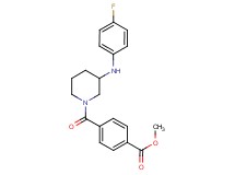 methyl 4-({3-[(4-fluorophenyl)amino]-1-piperidinyl}carbonyl)benzoate