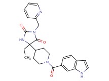5-ethyl-5-[1-(1H-indol-6-ylcarbonyl)-4-piperidinyl]-3-(2-pyridinylmethyl)-2,4-imidazolidinedione