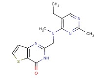 2-{[(5-ethyl-2-methylpyrimidin-4-yl)(methyl)amino]methyl}thieno[3,2-d]pyrimidin-4(3H)-one