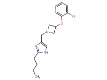 2-butyl-4-{[3-(2-chlorophenoxy)-1-azetidinyl]methyl}-1H-imidazole