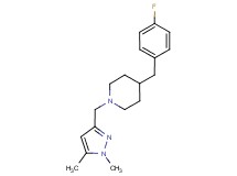1-[(1,5-dimethyl-1H-pyrazol-3-yl)methyl]-4-(4-fluorobenzyl)piperidine trifluoroacetate