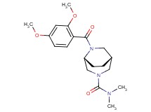 (1R*,5R*)-6-(2,4-dimethoxybenzoyl)-N,N-dimethyl-3,6-diazabicyclo[3.2.2]nonane-3-carboxamide