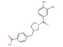 4-{[1-(4-hydroxy-3-methylbenzoyl)pyrrolidin-3-yl]methyl}benzoic acid