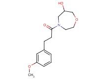 4-[3-(3-methoxyphenyl)propanoyl]-1,4-oxazepan-6-ol