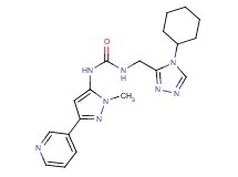N-[(4-cyclohexyl-4H-1,2,4-triazol-3-yl)methyl]-N'-(1-methyl-3-pyridin-3-yl-1H-pyrazol-5-yl)urea
