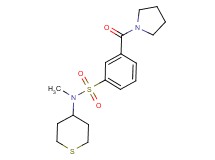 N-methyl-3-(pyrrolidin-1-ylcarbonyl)-N-(tetrahydro-2H-thiopyran-4-yl)benzenesulfonamide