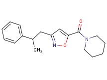 1-{[3-(2-phenylpropyl)-5-isoxazolyl]carbonyl}piperidine