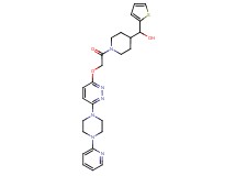 {1-[({6-[4-(2-pyridinyl)-1-piperazinyl]-3-pyridazinyl}oxy)acetyl]-4-piperidinyl}(2-thienyl)methanol