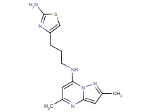N-[3-(2-amino-1,3-thiazol-4-yl)propyl]-2,5-dimethylpyrazolo[1,5-a]pyrimidin-7-amine