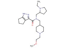 N-[(1-ethyl-2-pyrrolidinyl)methyl]-N-{[1-(2-methoxyethyl)-4-piperidinyl]methyl}-1,4,5,6-tetrahydrocyclopenta[c]pyrazole-3-carboxamide