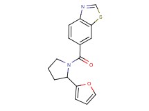 6-{[2-(2-furyl)pyrrolidin-1-yl]carbonyl}-1,3-benzothiazole