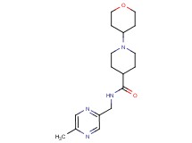 N-[(5-methylpyrazin-2-yl)methyl]-1-(tetrahydro-2H-pyran-4-yl)piperidine-4-carboxamide