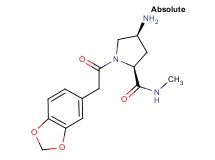 (2S,4S)-4-amino-1-(1,3-benzodioxol-5-ylacetyl)-N-methylpyrrolidine-2-carboxamide