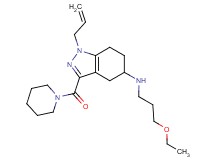 1-allyl-N-(3-ethoxypropyl)-3-(1-piperidinylcarbonyl)-4,5,6,7-tetrahydro-1H-indazol-5-amine