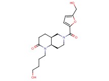 (4aS*,8aR*)-1-(4-hydroxybutyl)-6-[5-(hydroxymethyl)-2-furoyl]octahydro-1,6-naphthyridin-2(1H)-one