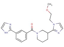 1-[3-(1H-imidazol-2-yl)benzoyl]-3-[1-(2-methoxyethyl)-1H-imidazol-2-yl]piperidine