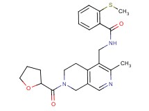 N-{[3-methyl-7-(tetrahydro-2-furanylcarbonyl)-5,6,7,8-tetrahydro-2,7-naphthyridin-4-yl]methyl}-2-(methylthio)benzamide