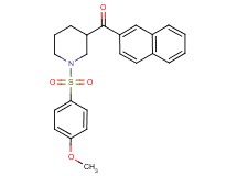 {1-[(4-methoxyphenyl)sulfonyl]-3-piperidinyl}(2-naphthyl)methanone