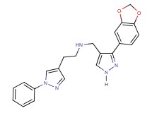 N-{[3-(1,3-benzodioxol-5-yl)-1H-pyrazol-4-yl]methyl}-2-(1-phenyl-1H-pyrazol-4-yl)ethanamine