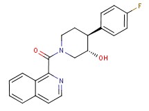 (3S*,4S*)-4-(4-fluorophenyl)-1-(isoquinolin-1-ylcarbonyl)piperidin-3-ol