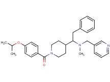 1-[1-(4-isopropoxybenzoyl)-4-piperidinyl]-N-methyl-2-phenyl-N-(3-pyridinylmethyl)ethanamine