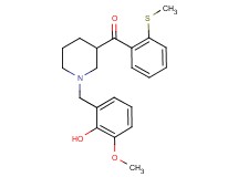 [1-(2-hydroxy-3-methoxybenzyl)-3-piperidinyl][2-(methylthio)phenyl]methanone