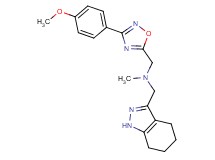 1-[3-(4-methoxyphenyl)-1,2,4-oxadiazol-5-yl]-N-methyl-N-(4,5,6,7-tetrahydro-1H-indazol-3-ylmethyl)methanamine