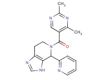 5-[(2,4-dimethyl-5-pyrimidinyl)carbonyl]-4-(2-pyridinyl)-4,5,6,7-tetrahydro-3H-imidazo[4,5-c]pyridine bis(trifluoroacetate)