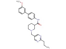 N-(3'-methoxy-4-biphenylyl)-1-[(2-propyl-5-pyrimidinyl)methyl]-3-piperidinecarboxamide