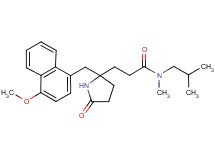 N-isobutyl-3-{2-[(4-methoxy-1-naphthyl)methyl]-5-oxo-2-pyrrolidinyl}-N-methylpropanamide