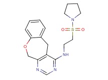 N-[2-(pyrrolidin-1-ylsulfonyl)ethyl]-5,11-dihydro[1]benzoxepino[3,4-d]pyrimidin-4-amine