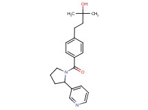 2-methyl-4-(4-{[2-(3-pyridinyl)-1-pyrrolidinyl]carbonyl}phenyl)-2-butanol