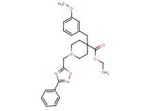 ethyl 4-(3-methoxybenzyl)-1-[(3-phenyl-1,2,4-oxadiazol-5-yl)methyl]-4-piperidinecarboxylate