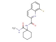 8-fluoro-N-{1-[(methylamino)carbonyl]cyclohexyl}quinoline-2-carboxamide