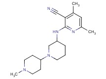 4,6-dimethyl-2-[(1'-methyl-1,4'-bipiperidin-3-yl)amino]nicotinonitrile