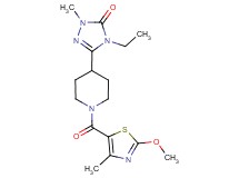4-ethyl-5-{1-[(2-methoxy-4-methyl-1,3-thiazol-5-yl)carbonyl]piperidin-4-yl}-2-methyl-2,4-dihydro-3H-1,2,4-triazol-3-one