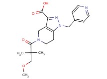 5-(3-methoxy-2,2-dimethylpropanoyl)-1-(pyridin-4-ylmethyl)-4,5,6,7-tetrahydro-1H-pyrazolo[4,3-c]pyridine-3-carboxylic acid