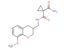 N~1~-[(8-methoxy-3,4-dihydro-2H-chromen-3-yl)methyl]cyclopropane-1,1-dicarboxamide