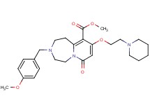 methyl 3-(4-methoxybenzyl)-7-oxo-9-[2-(1-piperidinyl)ethoxy]-1,2,3,4,5,7-hexahydropyrido[1,2-d][1,4]diazepine-10-carboxylate