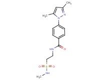 4-(3,5-dimethyl-1H-pyrazol-1-yl)-N-{2-[(methylamino)sulfonyl]ethyl}benzamide