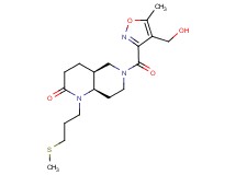 (4aS*,8aR*)-6-{[4-(hydroxymethyl)-5-methylisoxazol-3-yl]carbonyl}-1-[3-(methylthio)propyl]octahydro-1,6-naphthyridin-2(1H)-one